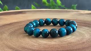 Blue Tiger Eye Bracelet Blue Tiger's Eye Stone