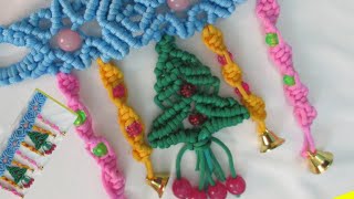 How to make New Design Macrame Toran / Macrame Door Hanging #christmasspecial #macrametoran2022