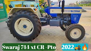 Swaraj 744 xt CR pto 2022 model |  स्वराज 744 इस श्रेणी में बहुत ही तगड़ा ट्रैक्टर है🚜🔥✅