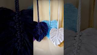 DIY macrame leaf #diy #macrameart