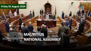 LIVE: Parliamentary Sitting - Monday 05 August 2024