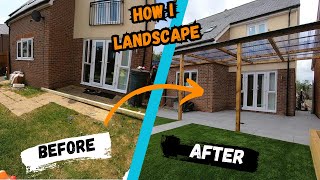 how to lay artificial grass how to build a covered area how to lay porcelain patio, how i landscape