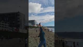 180311 Kite festival Redondo Beach - Amanda in full swing