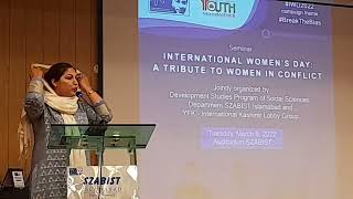 Ms. Shad Begum | Seminar "International Womens Day: A Tribute to Women in Conflict"