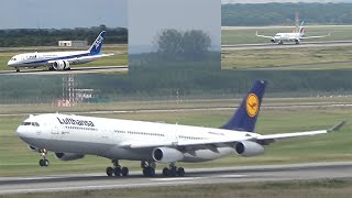 ✈Planespotting - Düsseldorf International Airport | with Lufthansa A340-300