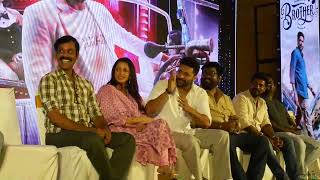 Brother Press Meet | Jayam Ravi, Bhumika, VTV Ganesh, Rajesh, Natty