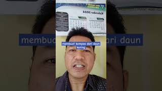 cara membuat kompos dari daun kering