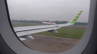 Citilink Indonesia Airbus A320-214(SL) Takeoff from Soekarno-Hatta Airport (WIII/CGK)