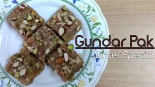 GUNDAR PAK| GOND KI BARFI| EDIBLE GUM SWEET| WINTER SPECIAL SWEET| RUCHI'S KITCHEN CORNER