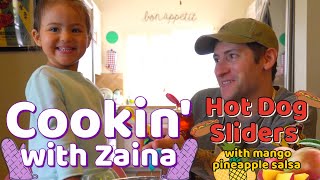 Cookin with Zaina - Hot Dog Sliders w/ Mango-Pineapple Salsa