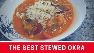 HOW TO DE-SLIME OKRA | THE BEST STEWED OKRA W/ SAUSAGE & SHRIMP | SOUTHERN COOKING |