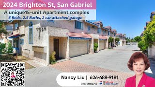 New Listing in San Gabriel by Local Realtor Nancy Liu |  2024 Brighton St, San Gabriel, CA 91776