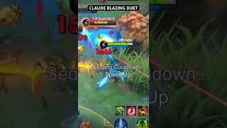 CLAUDE BLAZING DUET VERY NICE #mobilelegends #claude #mobilelegendsbangbangofficial #mlbb