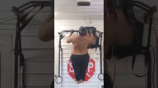 Overweight Pull Up training with BANDS #overweight #motivation #shorts #fyp #bodyweight #fatloss