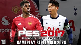 PES 2017 GAMEPLAY TERBARU SEPTEMBER 2024  - MAN UNITED VS TOTTENHAM - PES 2017 PC GAMEPLAY 1080p