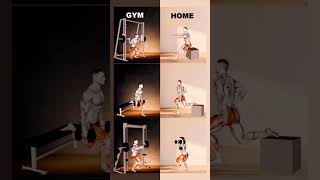 Gym vs home workout #motivation #fatloss #trainhardtostayfit