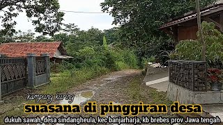 suasana indah di pinggir pedesaan. nyaman adem damai nan sejuk. sindangeula brebes.