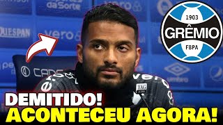 💥BOMBA URGENTE! REINALDO DEMITIDO DO GRÊMIO?! ACABOU DE SER CONFIRMADO! ÚLTIMAS NOTÍCIAS DO GRÊMIO!