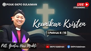 Ibadah Live Streaming | Minggu 15 Januari 2023 | Keunikan Kristen | POUK GKPO Sulaiman |