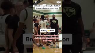 Will LeBron and Bronny be the Next Superstar Father and Son Duo?💞#nba #basketball #shorts #sports