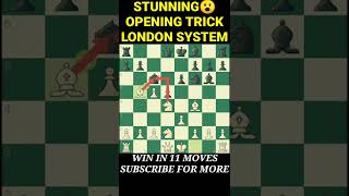 AMAZING 😮 TRAP OF LONDON SYSTEM #chesstricks #shorts