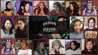 Demon Slayer Girls Reaction Mashup | Swordsmith Village Arc |刀匠村編 |  Ep 2