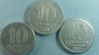 MOEDAS EM ALUMINIO. 1956, 1959 e 1961.#foryou @numismaticajosevians