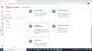 UiPath AI Fabric Language Comprehension