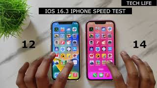 IOS 16.3 iPhone 14 vs 12 Speed Test!!!