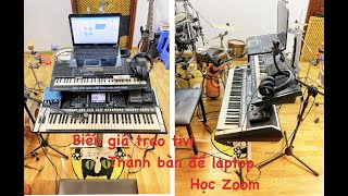 Biến giá treo tivi thành bàn để Laptop học Zoom tiện lợi 😄