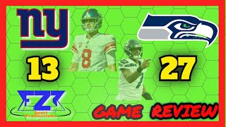 New York Giants vs. Seattle Seahawks Week 8: Postgame Recap | Giants lose 27-13 | + Toney Trade