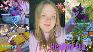 DAY 29-30 ✨Healthy Era✨glow up challenge, meal prep for the week, cookout with my family + much more