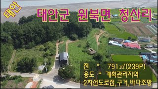 [딸기316]태안군 원북면 청산리 토지 293평 매매.딸기공인중개사 014.662.0880