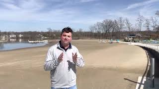 Geist Waterfront Park Beach on Geist Reservoir in Fishers, Indiana