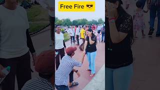 Prank on cute stranger girl 😜😅 #prank #shorts #reaction #ytshorts