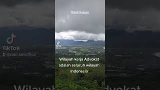 WILAYAH KERJA ADVOKAT