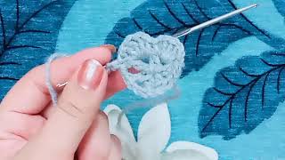 Easy Crochet Flower/ beginners friendly crochet flower tutorial