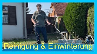 Meine Poolreinigung und einwinterung