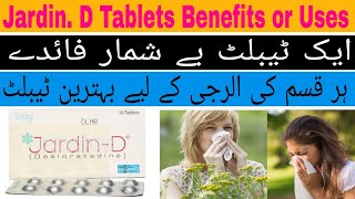 Jardin d tablet | Jardin d tablet uses in Urdu | antiallergic tab in Pakistan | allergy tablet