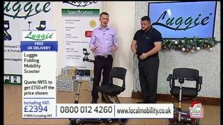 Ideal World TV Luggie Folding Mobility Scooter Show