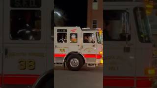 Stroudsburg Rescue Engine 38 Returning Back to Headquarters