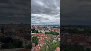 Prague view from the Prague castle 🇨🇿🏰#shorts #short