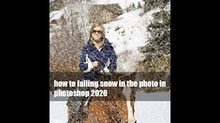 How to Add Falling Snow to Photos with Photoshop