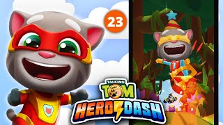 Opening the jungle location 🌴 Boss Battle 😸️💥️ 🦝️  Talking Tom Hero Dash  😸️ part #23 Gameplay