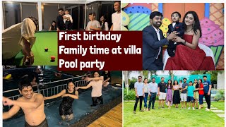 Vihaan’s 1st Birthday | family outing | Special day out with my boy in villa | birthday vlog