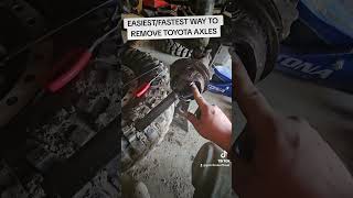 EASIEST/FASTEST WAY TO PULL TOYOTA AXLES PART 3 FINAL #goforbroke #toyotacrawler #offroading #RCV