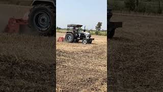 Eicher 485 With Rotavator Eicher tractor #shortvideo #tractorvideo #farming #tranding