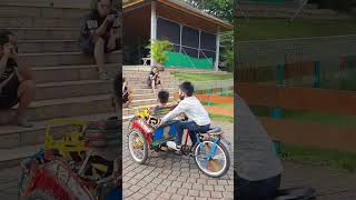 RENO NAIK BECAK HAHAHA