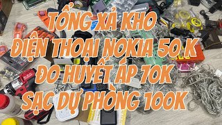 Nay em tổng xả kho giá ve chai đèn led nháy , đo huyết áp , sạc dự phòng , keo AB , thân bulung..vv