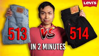 Which Jean Is Better? | Levi's 513 Slim Straight vs 514 Straight